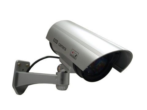 Atrapa kamery tubowej, diody IR LED, srebrna, IR1100S Atrapa kamery tubowej, diody IR LED, srebrna, IR1100S