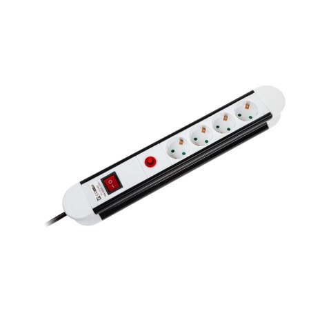 Listwa zasilajaca Rebel German type x4 gniazda - kabel 3m (1,5mm) Listwa zasilajaca Rebel German type x4 gniazda - kabel 3m (1,5mm)