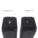 Głośniki komputerowe bluetooth 4.2, 3.5mm mini jack, USB 5v Audiocore AC845 czarne moc 10W - sterowanie dotykowe