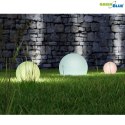 Solarna lampa wolnostojąca ogrodowa GB167 - kula 30x30x63cm, kolorowy LED