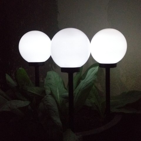 Solarna lampa wolnostojąca ogrodowa GreenBlue, kula 20x20x53cm, bialy LED, GB123 Solarna lampa wolnostojąca ogrodowa GreenBlue, kula 20x20x53cm, bialy LED, GB123