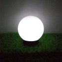 Solarna lampa wolnostojąca ogrodowa GreenBlue, kula 20x20x53cm, bialy LED, GB123