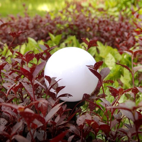Solarna lampa wolnostojąca ogrodowa GreenBlue, kula 20x20x53cm, bialy LED, GB123 Solarna lampa wolnostojąca ogrodowa GreenBlue, kula 20x20x53cm, bialy LED, GB123