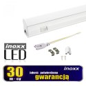 Świetlówka led liniowa t5 60cm 8w on/off zimna 6000k lampa natynkowa zintegrowana z oprawą