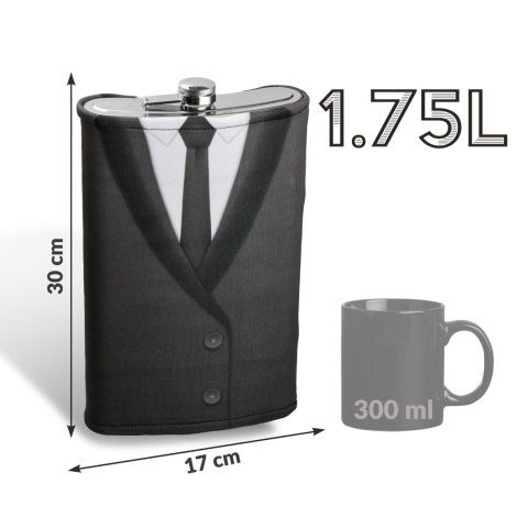 Gigantyczna Piersiówka Gentleman garnitur faceta Gigantyczna Piersiówka Gentleman garnitur faceta