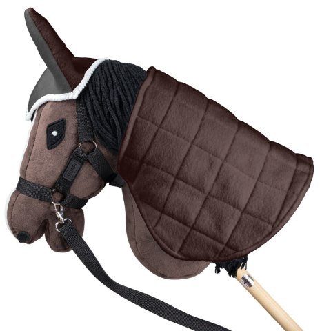 Derka dwustronna i nauszniki Skippi dla Hobby Horse - brązowa - szara Derka dwustronna i nauszniki Skippi dla Hobby Horse - brązowa - szara