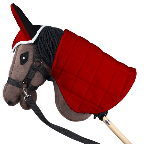 Derka dwustronna i nauszniki Skippi dla Hobby Horse - czerwony i czarny Derka dwustronna i nauszniki Skippi dla Hobby Horse - czerwony i czarny