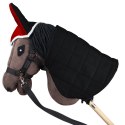 Derka dwustronna i nauszniki Skippi dla Hobby Horse - czerwony i czarny