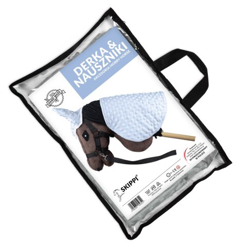 Derka i nauszniki Skippi dla Hobby Horse - błękit- prezent na dzień dziecka Derka i nauszniki Skippi dla Hobby Horse - błękit- prezent na dzień dziecka