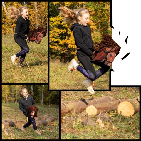 Hobby Horse Skippi A3 - Bursztyn - zabawka dla dziewczynki konik na kiju Hobby Horse Skippi A3 - Bursztyn - zabawka dla dziewczynki konik na kiju