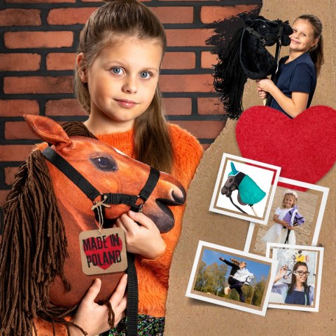 Hobby Horse Skippi A3 - Bursztyn - zabawka dla dziewczynki konik na kiju Hobby Horse Skippi A3 - Bursztyn - zabawka dla dziewczynki konik na kiju