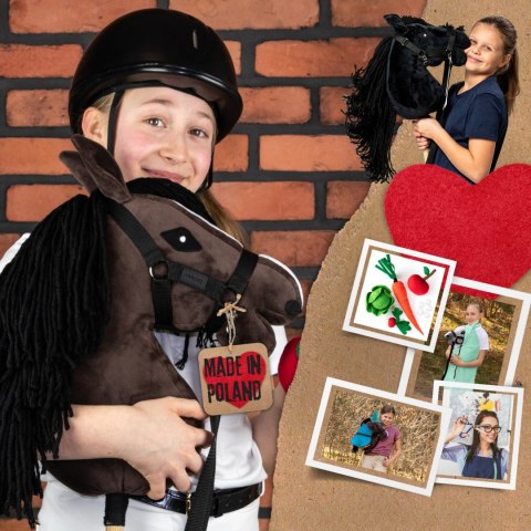 Hobby Horse Skippi A3 - Gniady- zabawka dla dziewczynki - konik na kiju Hobby Horse Skippi A3 - Gniady- zabawka dla dziewczynki - konik na kiju