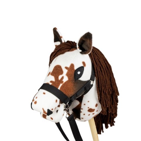 Hobby Horse Skippi A5 - w plamy - brązowe plamki - koń na kiju - kantar Hobby Horse Skippi A5 - w plamy - brązowe plamki - koń na kiju - kantar
