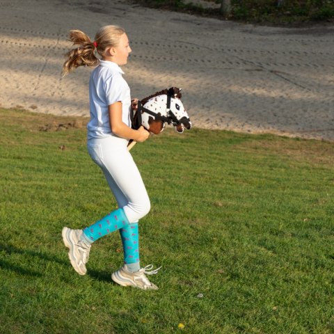 Hobby Horse Skippi A5 - w plamy - brązowe plamki - koń na kiju - kantar Hobby Horse Skippi A5 - w plamy - brązowe plamki - koń na kiju - kantar