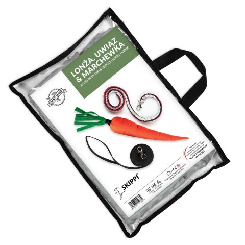 Lonża dla Hobby Horse - uwiąz i marchewka w zestawie - Skippi - na prezent Lonża dla Hobby Horse - uwiąz i marchewka w zestawie - Skippi - na prezent