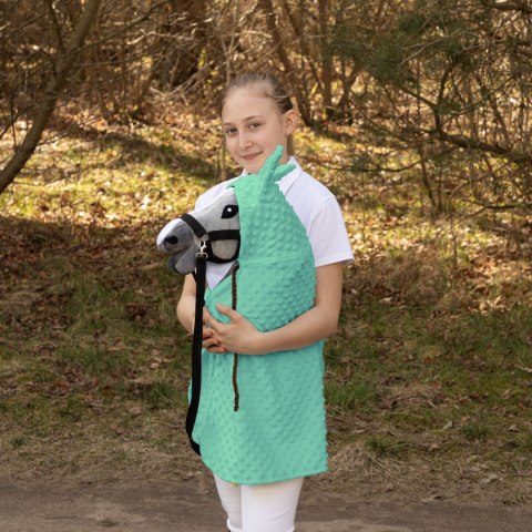 Peleryna Skippi dla Hobby Horse - miętowa - długa derka - kropierz Peleryna Skippi dla Hobby Horse - miętowa - długa derka - kropierz