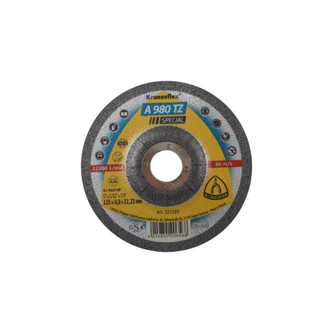 Tarcza do cięcia-inox,st,n-fe a980tz 125*0.8*22.2 wyp. szt.1 Tarcza do cięcia-inox,st,n-fe a980tz 125*0.8*22.2 wyp. szt.1