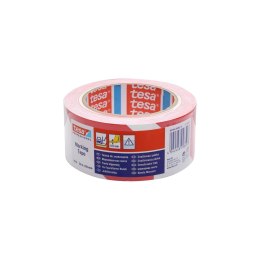 Taśma ostrzegawcza pvc 33m:50mm, biało-czerwona; przylepna