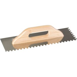 Paca nierdzewna 480*130mm, ząb 8*8mm, rękojeść drewniana
