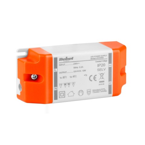 Zasilacz REBEL do sznurów diodowych LED 12V 1A (YSL12-1201000) 12Watt max. Zasilacz REBEL do sznurów diodowych LED 12V 1A (YSL12-1201000) 12Watt max.