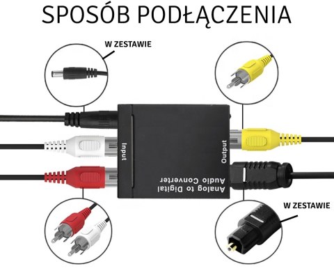 AK319 Audio konwerter spdif + kabel opt AK319 Audio konwerter spdif + kabel opt