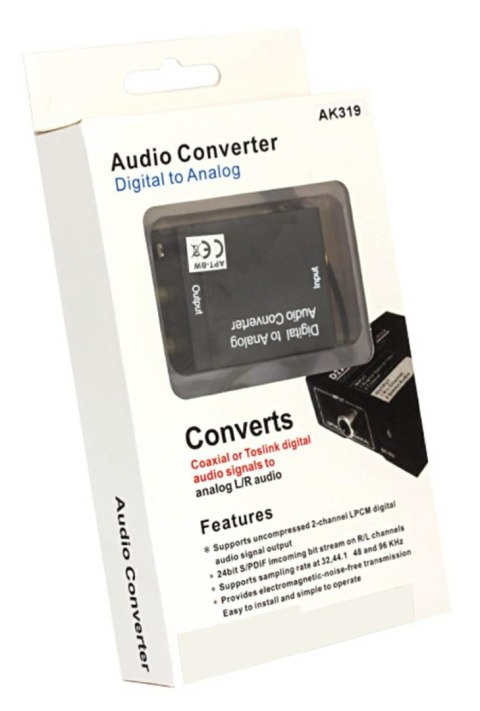 AK319 Audio konwerter spdif + kabel opt AK319 Audio konwerter spdif + kabel opt