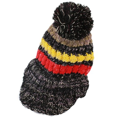 BQ52G Komplet damski czapka i szal black BQ52G Komplet damski czapka i szal black
