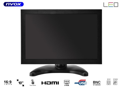 Monitor dotykowy ips open frame led 10cali vga hdmi usb av 12v 230v Monitor dotykowy ips open frame led 10cali vga hdmi usb av 12v 230v