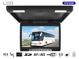 Monitor podwieszany podsufitowy lcd 20cali cali led usb sd ir fm