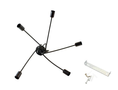 ZD74A Nowoczesna lampa żyrandol 5 czarny ZD74A Nowoczesna lampa żyrandol 5 czarny