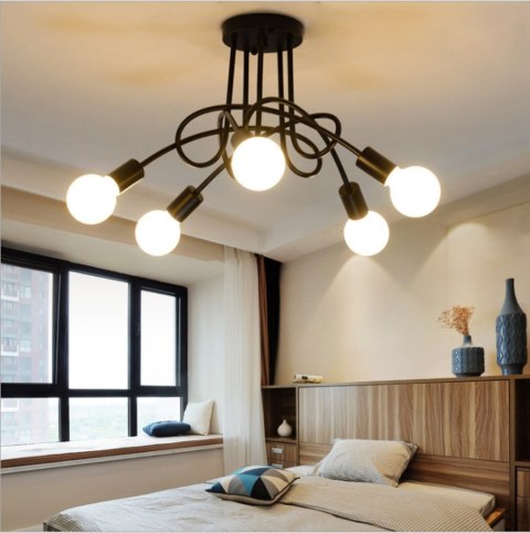 ZD74A Nowoczesna lampa żyrandol 5 czarny ZD74A Nowoczesna lampa żyrandol 5 czarny