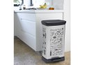 Kosz na śmieci met. z pedałem Curver Kitchen srebr