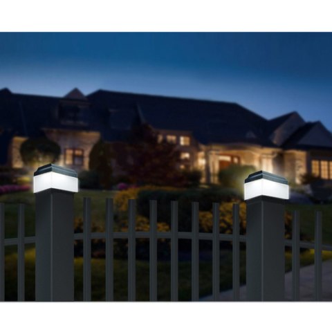 Lampa solarna LED na słupek GreenBlue, 60x40mm, daszek kopertowy, GB125 Lampa solarna LED na słupek GreenBlue, 60x40mm, daszek kopertowy, GB125