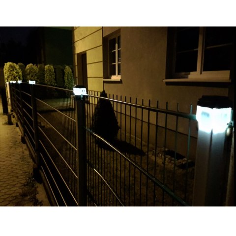 Lampa solarna LED na słupek GreenBlue, 60x40mm, daszek kopertowy, GB125 Lampa solarna LED na słupek GreenBlue, 60x40mm, daszek kopertowy, GB125