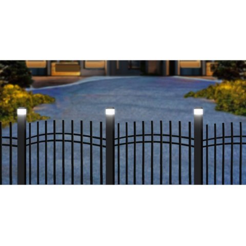 Lampa solarna LED na słupek GreenBlue, 60x40mm, daszek kopertowy, GB125 Lampa solarna LED na słupek GreenBlue, 60x40mm, daszek kopertowy, GB125