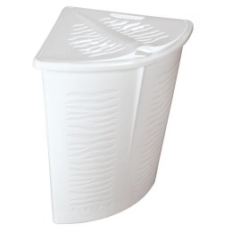 Narożny kosz na bieliznę Zebra 45L BranQ biały