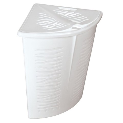Narożny kosz na bieliznę Zebra 45L BranQ biały Narożny kosz na bieliznę Zebra 45L BranQ biały