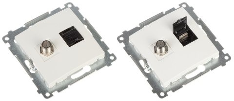 GNIAZDO KOŃCOWE DASFRJ45.01/11-SIMON54 TYP F + RJ45 GNIAZDO KOŃCOWE DASFRJ45.01/11-SIMON54 TYP F + RJ45