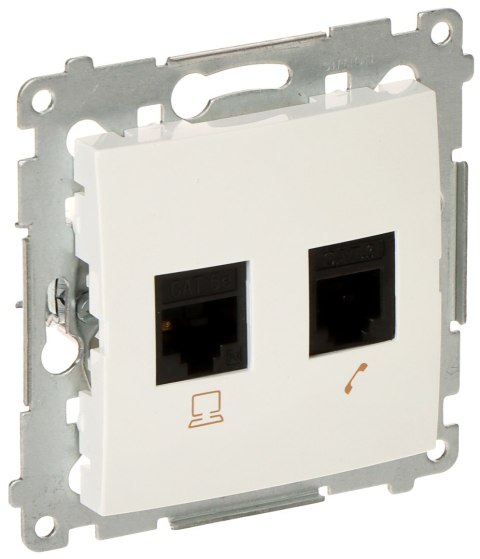GNIAZDO KOŃCOWE RJ-45 + RJ-12 D5T.01/11-SIMON54 GNIAZDO KOŃCOWE RJ-45 + RJ-12 D5T.01/11-SIMON54