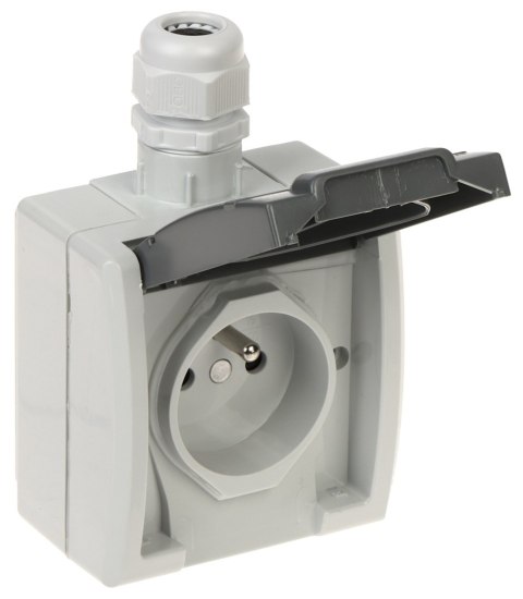 GNIAZDO NATYNKOWE POJEDYNCZE AQUANT-G1/EPN 230 V AC 16 A IP65 Elektro-Plast GNIAZDO NATYNKOWE POJEDYNCZE AQUANT-G1/EPN 230 V AC 16 A IP65 Elektro-Plast