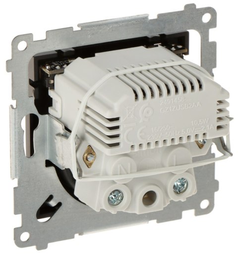 GNIAZDO POJEDYNCZE Z ZASILACZEM USB DGZ1ZUSB2AA.01/49-SIMON54 Premium 230 V 16 A GNIAZDO POJEDYNCZE Z ZASILACZEM USB DGZ1ZUSB2AA.01/49-SIMON54 Premium 230 V 16 A