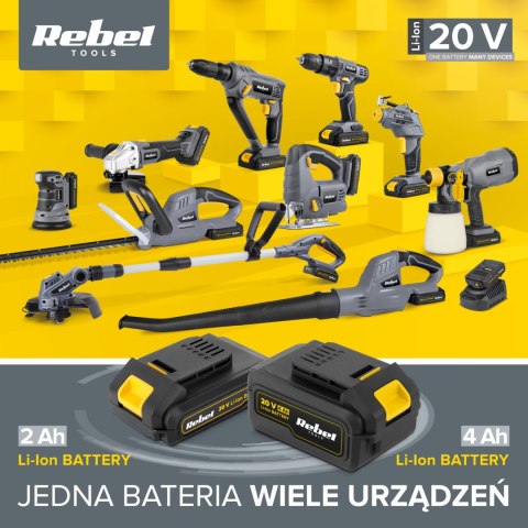 Ładowarka akumulatora 20V 2Ah/4Ah Rebel Tools Ładowarka akumulatora 20V 2Ah/4Ah Rebel Tools
