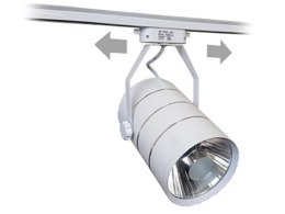 Lampa sklepowa led reflektor szynowy jednofazowy biały metalowy 30w 2550 lm światło neutralne 4000k