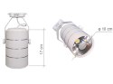 Lampa sklepowa led reflektor szynowy jednofazowy biały metalowy 30w 2550 lm światło neutralne 4000k