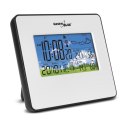 Stacja pogody bezprzewodowa IN/OUT temperatura wilgotność fazy księżyca GreenBlue GB147W white