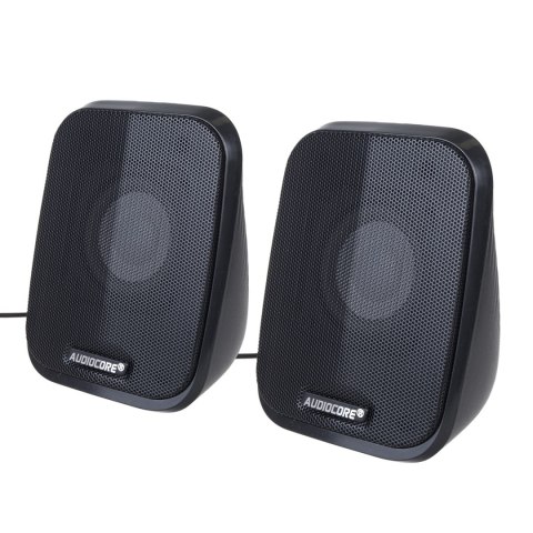 Głośniki komputerowe 6W USB minijack Black Audiocore AC835 LED Głośniki komputerowe 6W USB minijack Black Audiocore AC835 LED