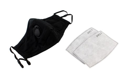 AG303E Maska tekstylna pm 2.5 z zaworem AG303E Maska tekstylna pm 2.5 z zaworem
