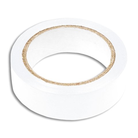 Taśma izolacyjna 10 m x 19 mm, biała Taśma izolacyjna 10 m x 19 mm, biała