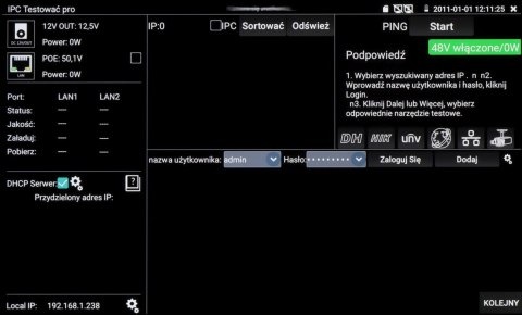 REFLEKTOMETR OPTYCZNY (OTDR) Z TESTEREM CCTV CS-R3-50H