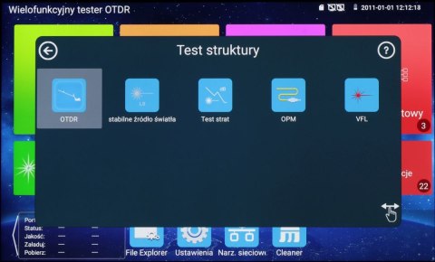 REFLEKTOMETR OPTYCZNY (OTDR) Z TESTEREM CCTV CS-R3-50H